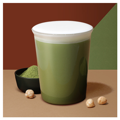 Hazelnut Matcha Latte